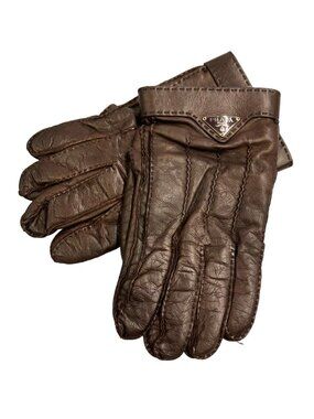 Prada | Accessories | Prada Nappa Leather Gloves With Pouch In